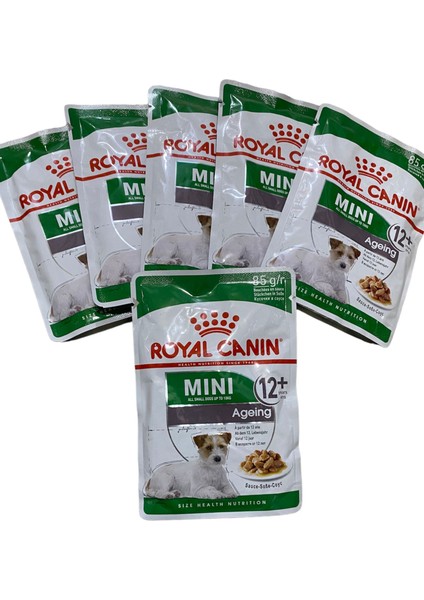 Mini Adult AGEING12+ Pouch Konserve Köpek Maması 6X85GR