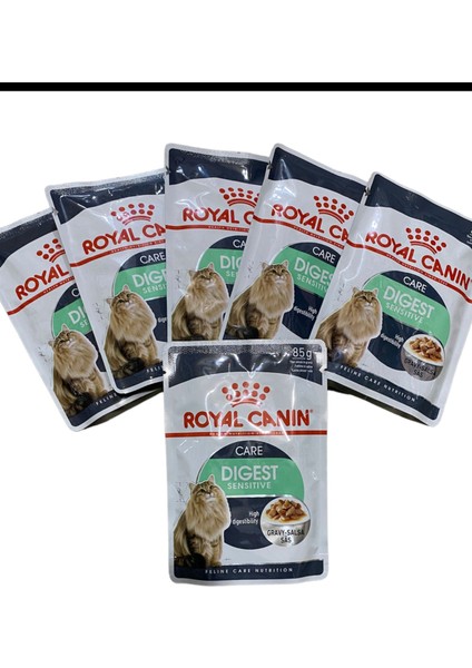 Dıgest Sensitive Gravy Pouch Yetişkin Kedi Konserve Maması 6X85GR