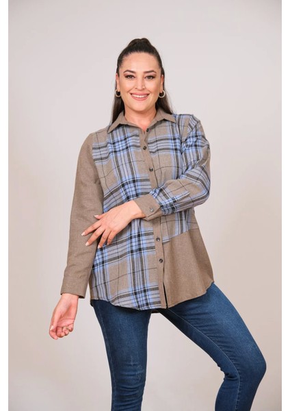 Büyük Beden Ekose Kadın Gömlek indirimleri