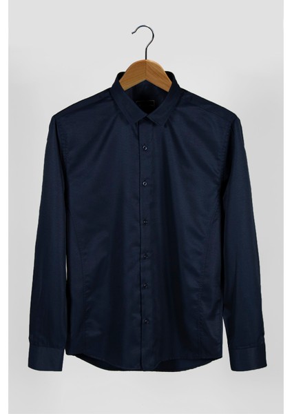 Erkek Ekstra Slim Fit Uzun Kollu Takım Elbise Gömleği 22Y-4300632-1