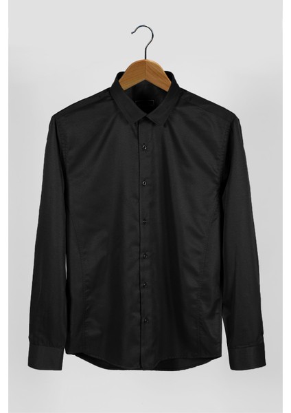 Erkek Ekstra Slim Fit Uzun Kollu Takım Elbise Gömleği 22Y-4300632-1
