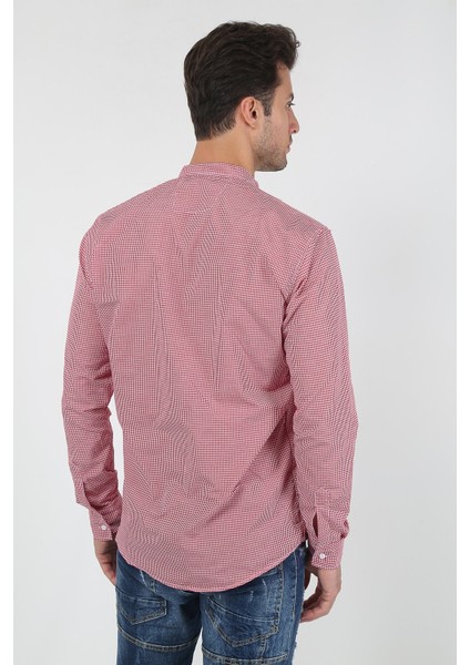 Erkek Ekoseli Hakim Yaka Uzun Kollu Gömlek Sg-U 21Y-4300597-2 fırsatları