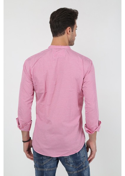 Erkek Ekoseli Hakim Yaka Uzun Kollu Gömlek Sg-U 21Y-4300597-2 fırsatları