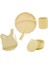 Sarı Beslenme Aksesuarları Silikon Set 5 Parça 5 Parça Önlüklü Set 1