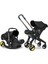 + Bebek Arabasına Dönüşen Tekerlekli Gr 0 Ana Kucağı Oto Koltuğu - Nitro Black 1