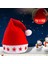 2 Adet Işıklı Noel Baba Şapkası LED Işıklı Şapka Yılbaşı Parti Şapkası Yılbaşı Şapkası Kırmızı Pilli LED Işıklı Şapka 5