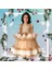 Cute Cream Gold Rengi Kız Çocuk Abiye, Özel Gün, Yılbaşı, Nedime, Uzun Abiye Elbise, Girl Dress Toddler Dress 5