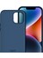 Buff iPhone 14 Rubber S Kılıf Navy Blue 4