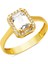 14 Ayar Altın Baget Taşlı Yüzük 1