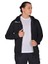 Imola - Erkek Siyah Pamuklu Tam Fermuarlı Spor Sweatshirt - DDTAM1050049 1