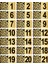 Metal Kapı Masa Dolap Posta Kutusu Numarası 7X14 cm Altın Renk (1…21) 1