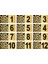Metal Kapı Masa Dolap Posta Kutusu Numarası 4x8 cm Altın Renk (1…12) 1
