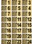 Metal Kapı Masa Dolap Posta Kutusu Numarası 4x8 cm Altın Renk (1…24) 1