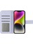 iPhone 14 Için HT04 Cilt Donanım Pu Deri Stand Kılıfı Baskılı Ayçiçeği Tam Koruma Telefon Cüzdan Kapağı Omuz Kayışı ile (Yurt Dışından) 5