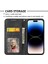 iPhone 14 Pro Max Buzağı Dokusu Pu Deri Kılıf Manyetik Cüzdan Baskılı Rhombus Desen Telefon Stand Kapağı Strap ile (Yurt Dışından) 4