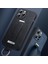 iPhone 14 Pro Max Maximum Moda Serisi Max Çılgın At Doku Kickstand Case Pu Deri Kaplamalı Pc + Tpu Retractable Bilek Bantlı Telefon Kapağı (Yurt Dışından) 4