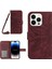 iPhone 14 Pro Max HT04 Için Şok Geçirmez Telefon Kasası Basılı Ayçiçeği Deri Touch Pu Deri Deri Stand Cüzdan Koruyucusu Omuz Kayışı ile (Yurt Dışından) 1