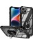 iPhone 14 Plus Metal Ring Kickstand Pc + Tpu Şok Geçirmez Cep Telefonu Koruyucu Arka Kılıf (Yurt Dışından) 1