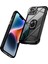 iPhone 14 Plus Metal Ring Kickstand Pc + Tpu Şok Geçirmez Cep Telefonu Koruyucu Arka Kılıf (Yurt Dışından) 2