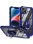iPhone 14 Plus Metal Ring Kickstand Pc + Tpu Şok Geçirmez Cep Telefonu Koruyucu Arka Kılıf (Yurt Dışından) 1