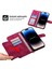 Cilt Touch Baskı Çiçekler Deri Deri Kılıf iPhone 14 Pro Max Stand Cüzdan Birden Çok Kart Yuvası Telefon Kapağı Bilek Kayışı ve Omuz Kayışı (Yurt Dışından) 5