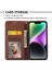 iPhone 14 Için Plus Baskılı Rhombus Desen Telefon Stand Kapağı Buzağı Dokusu Pu Deri Kılıf Magnetik Cüzdan Kayış (Yurt Dışından) 5