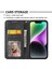 iPhone 14 Için Plus Baskılı Rhombus Desen Telefon Stand Kapağı Buzağı Dokusu Pu Deri Kılıf Magnetik Cüzdan Kayış (Yurt Dışından) 5