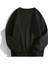 Kadın Basic 0 Sıfır Yaka Baskısız Düz Oversize Salaş Bol Kesim Polar Sweatshirt 4