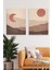 Kanvas Sun Moon Mountain Deseni 2'li Tablo Seti 0725 1