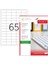 TW-2165 38.1X21.2MM Laser Etiket 100'lü 0735 1