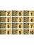Apartman Bina Kat Numarası Levhası 6X12 cm Altın Renk 1