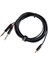 KCL-333-3M Stereo 3,5mm - 2 x 6,35mm Mono 3mt Kablo 1