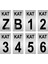Apartman Bina Kat Numarası Levhası 6X12 cm Gümüş Renk 1