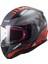 Rapıd Xtreet Mat Siyah-Kırmızı Kask 1