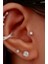 Cerrahi Çelik Tragus Helix Kıkırdak Lobe Uyumlu Piercing Küpe 1