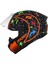 Draken Crazy Matt Fluor Orange Full Face Kapalı Motosiklet Kaskı - Şeffaf Vizör - M 1