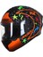 Draken Crazy Matt Fluor Orange Full Face Kapalı Motosiklet Kaskı - Şeffaf Vizör - M 2