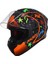 Draken Crazy Matt Fluor Orange Full Face Kapalı Motosiklet Kaskı - Şeffaf Vizör - M 3