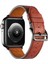 Apple Watch 7 6 Se 5 4 3 2 1 - 41 / 40 / 38 mm Uyumlu Suni Deri Kordon Kayış Watch Band / Strap 1