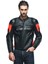 Daınese Ceket Racıng 4 Leather Jacket Black Fluo Red 1