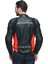 Daınese Ceket Racıng 4 Leather Jacket Black Fluo Red 2