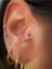 Cerrahi Çelik Mini Kelebek Tragus Rook Uyumlu Halka Piercing 2