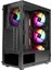 Z-Master X100 4X120MM Rgb Fanlı Temperli Cam Pencere Gaming Oyuncu Bilgisayar Kasası 3