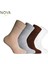 Nova Socks Erkek 4'lü Bambu Lastiksiz Sıkmayan Extra Rahat Şeker Çorabı / Çorap 5