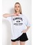 Kadın Hawkins Baskılı Oversize T-Shirt 2