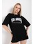 Kadın Los Angeles California Baskılı Oversize T-Shirt 3