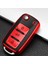 Tiguan 2009-2015 Süperlüx Sustalı Anahtar Kılıfı A+ Kalite Kırmızı 1