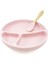 Vakum Tabanlı Silikon Tabak Pembe 2