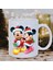 Yılbaşı Noel Temalı Mickey ve Minnie Mouse Baskılı Baskılı Yeni Yıl Hediye Kupa Bardak-Çay-Kahve 1