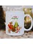 Yılbaşı Noel Temalı Merry Christmas Noel Baba ve Geyikleri Baskılı Yeni Yıl Hediye Kupa Bardak 1